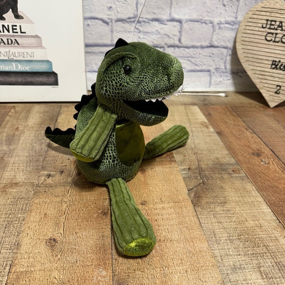Scentsy Buddy Plush Tex The T-Rex Dinosaur Green Corduroy Stuffed Animal Toy - Picture 8 of 9